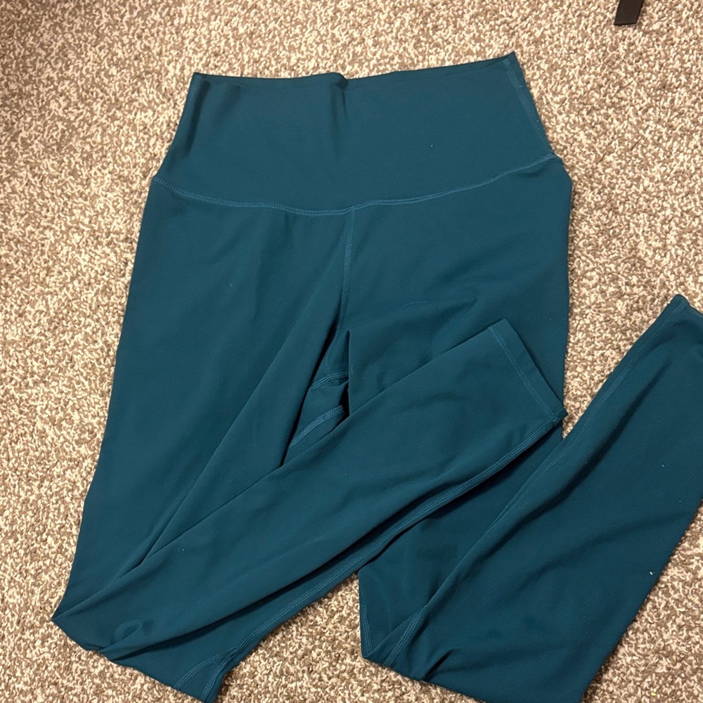 Teal High-Waisted Leggings